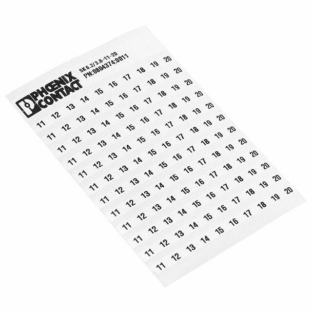 0804374:0011 Phoenix Contact  Terminal Block Marker Strips